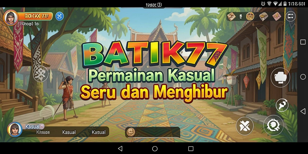 Tampilan menarik dan seru dari permainan BATIK77.