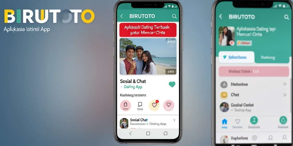 Screenshot antarmuka BIRUTOTO dengan fitur kencan menarik.